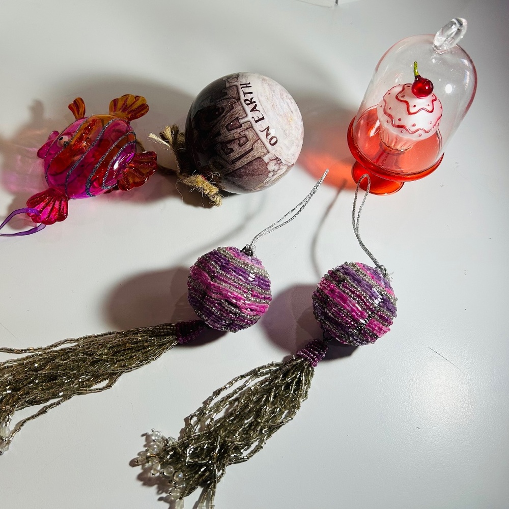Lot of 5 Misc. Ornaments
